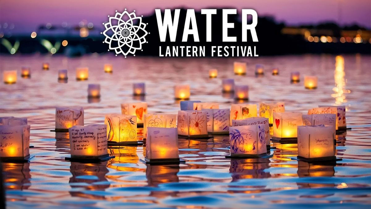 Water Lantern Festival in Lake Zurich